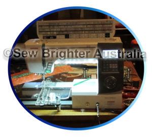 Traditional Throat Mounted LED Sewing Machine Light by Sew Brighter Australia